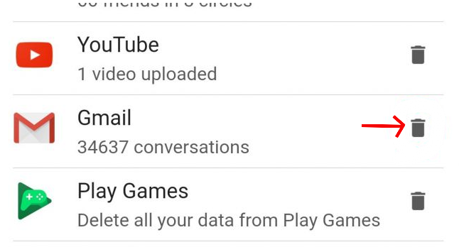 delete gmail account on phone