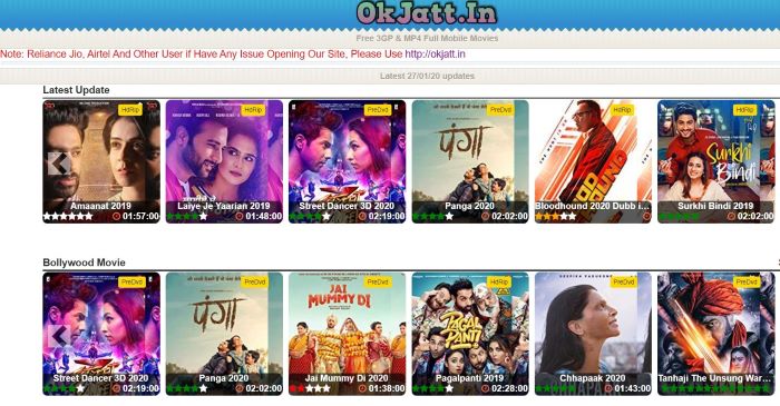 hd movie download website list