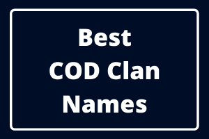 Best COD Clan Names