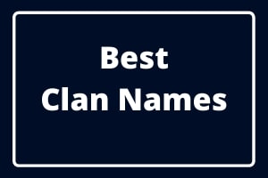 best clan names call of duty