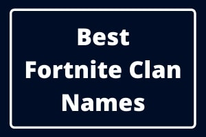 Best Fortnite Clan Names