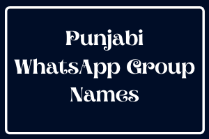 Punjabi WhatsApp Group Names