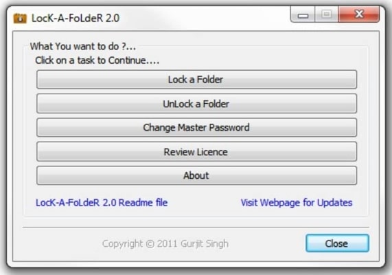 lock a folder software