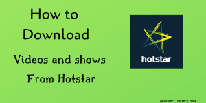 hot to download movies from hotstar