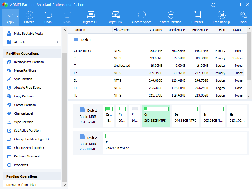 AOMEI partition assistant