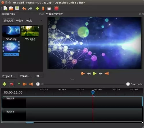 openshot video editing software