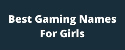 Best Gaming Names For PUBG for girls