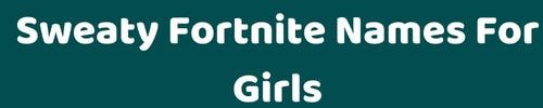 Sweaty Fortnite Names For Girls