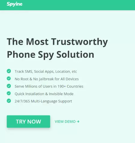 spyine phone app to track location