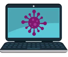 virus in laptop