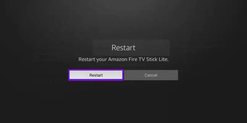 restart firestick