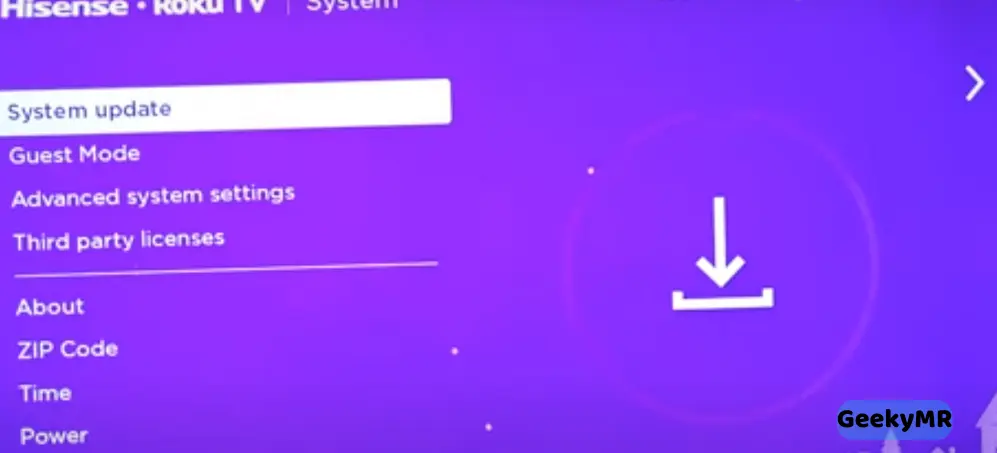 hisense Roku System Update