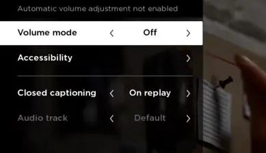 Adjusting Volume Mode and External Speakers of roku device