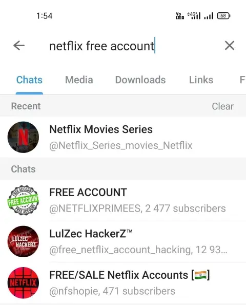 Use Telegram For Free Netflix Login Details