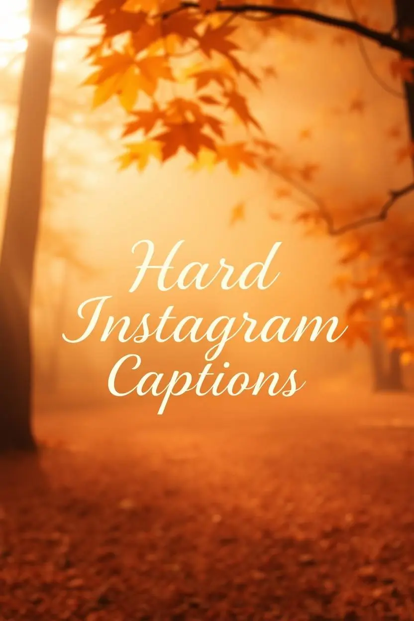 Hard Instagram Captions